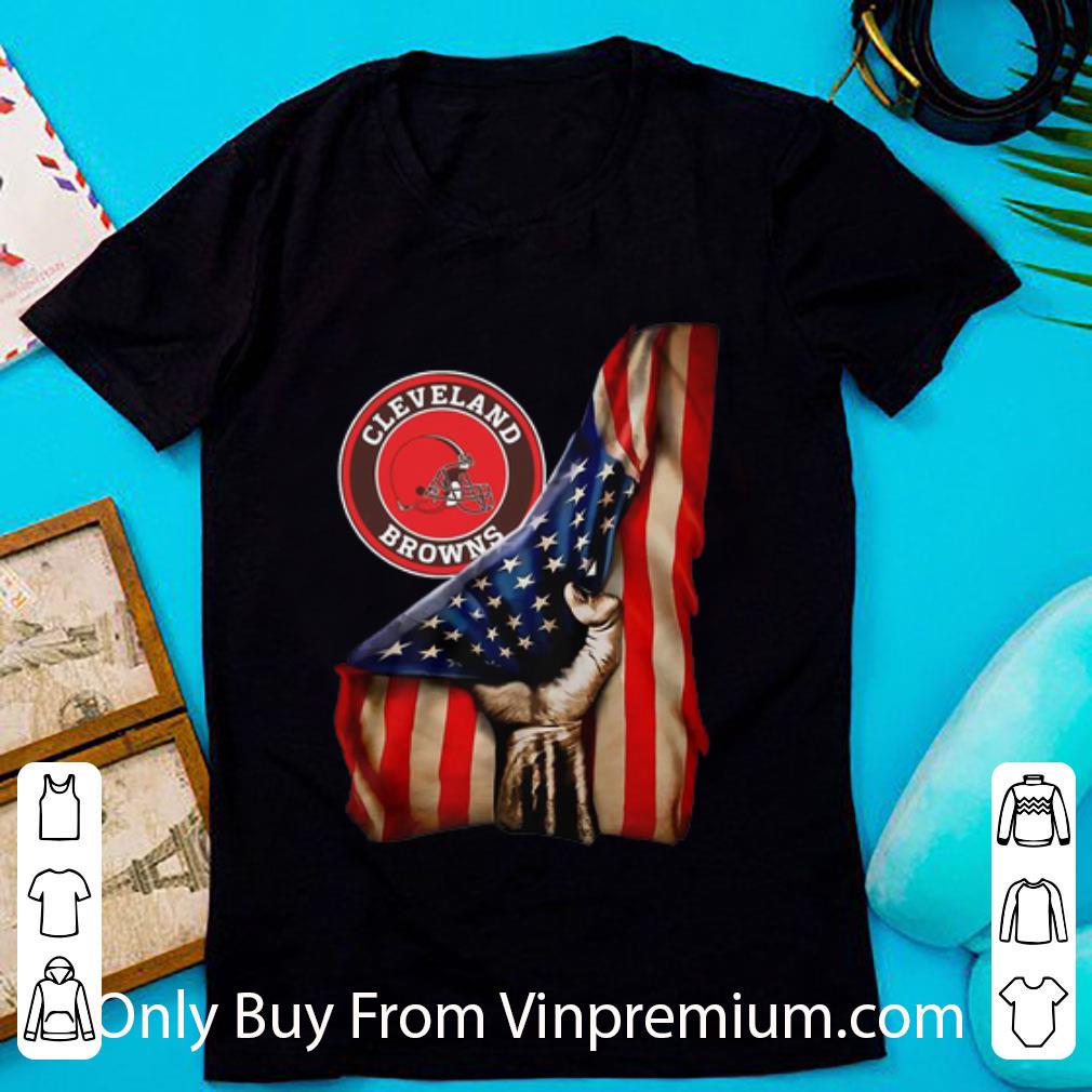 Official Cleveland Browns American Flag shirt