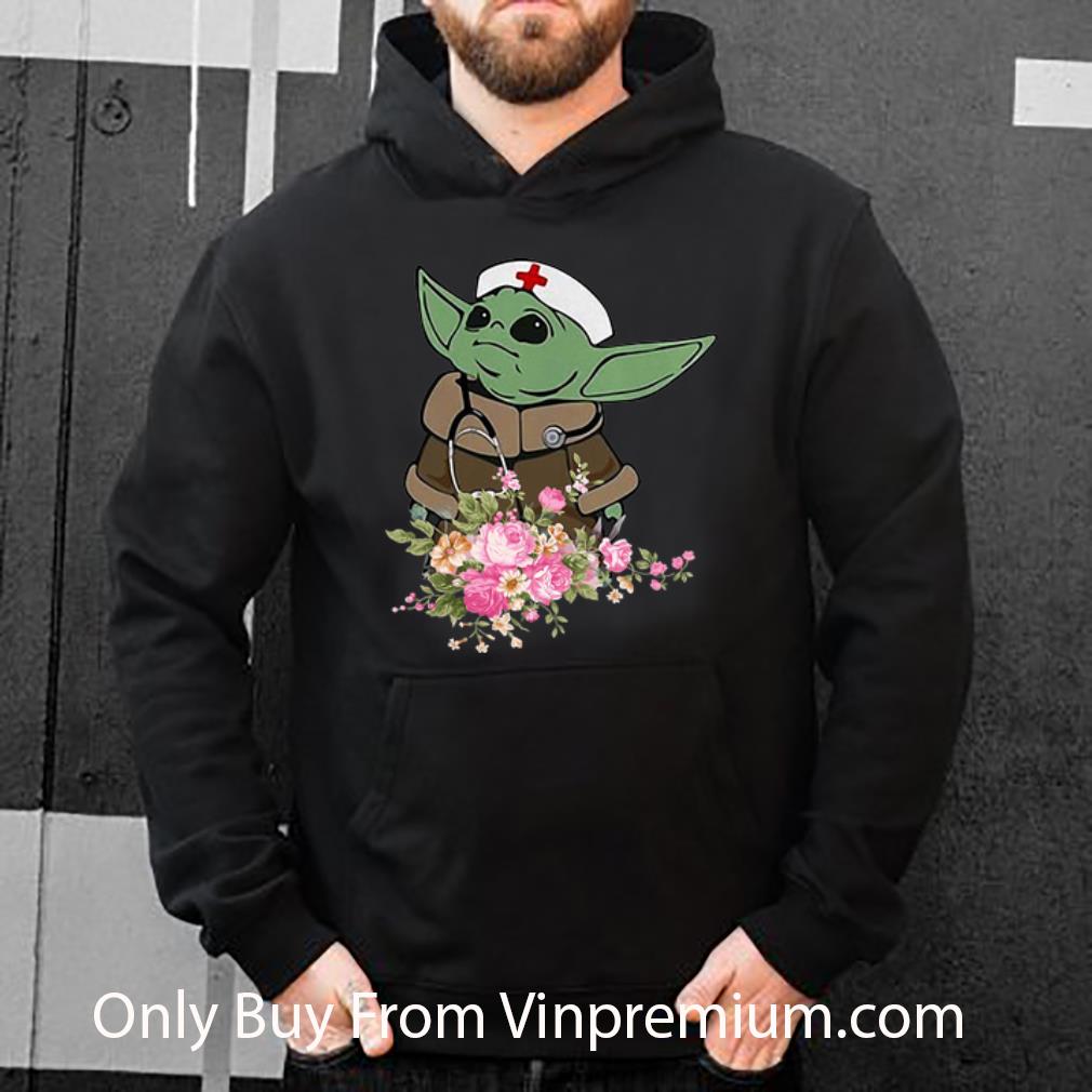 Hot Star Wars Baby Yoda Nurse Floral shirt c0a6aa7a hot star wars baby yoda nurse floral shirt 4 - Hot Star Wars Baby Yoda Nurse Floral shirt