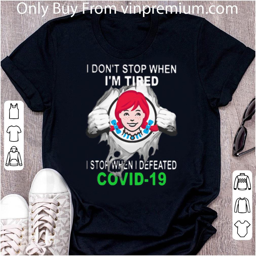 Hot Wendy’s Blood Inside I Stop When I Defeated Covid-19 shirt