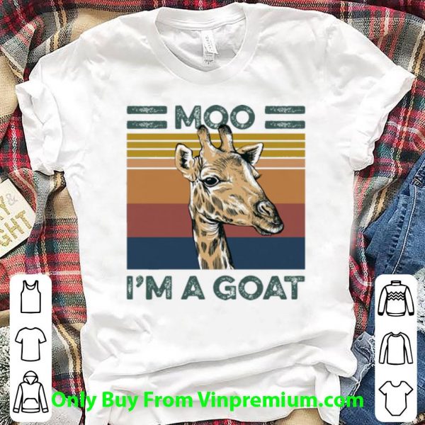 Top Vintage Giraffe Moo I’m A Goat shirt