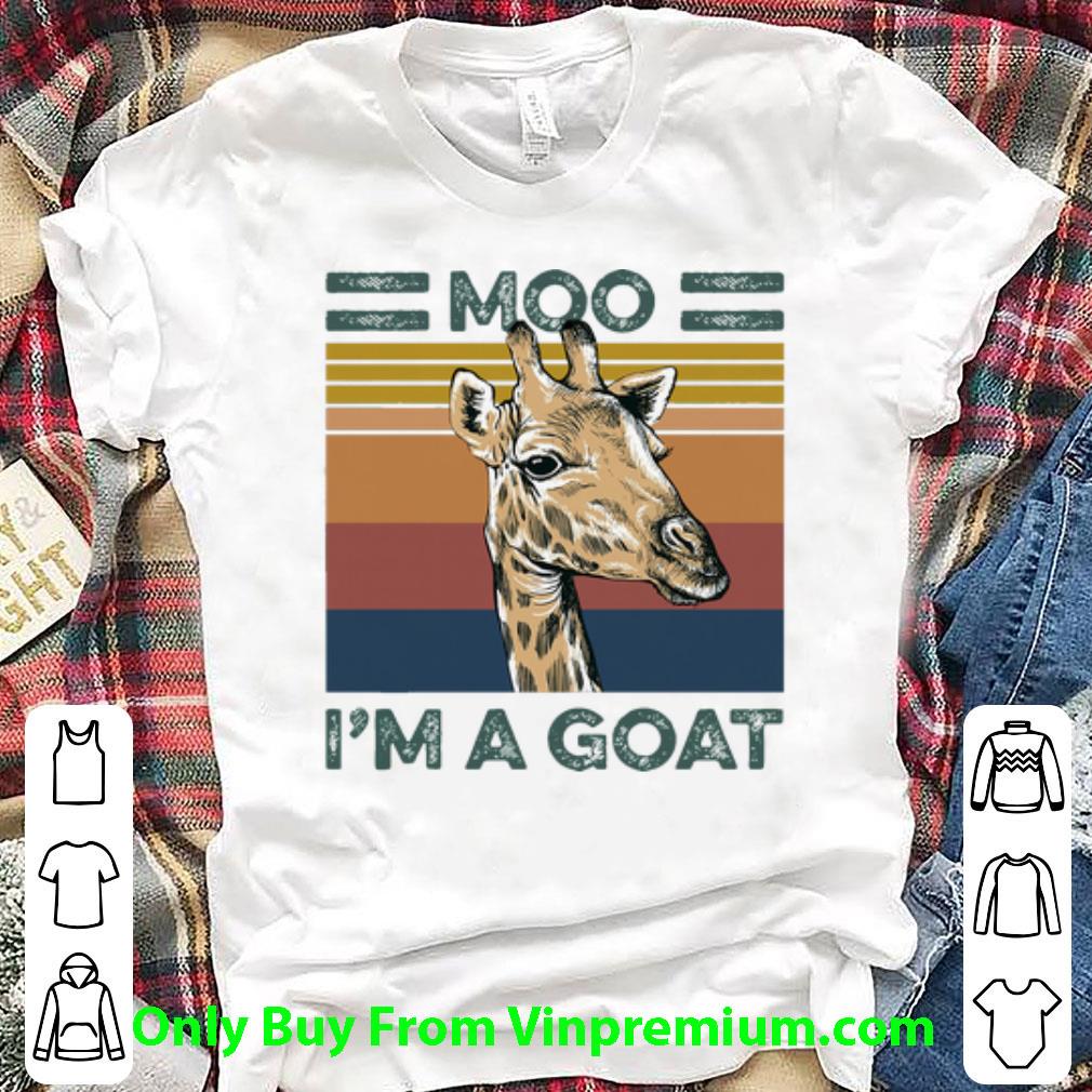 Top Vintage Giraffe Moo I’m A Goat shirt