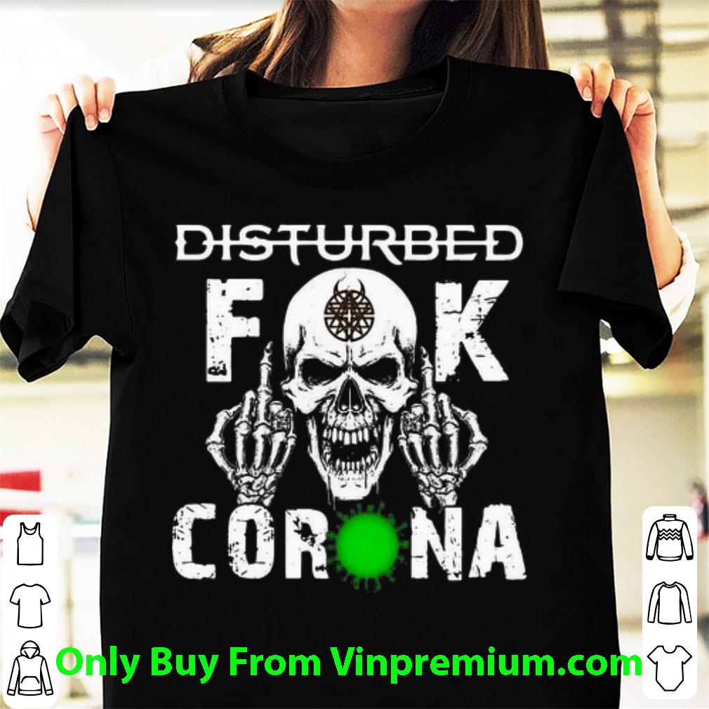 Top Disturbed Skull Fuck Corona shirt