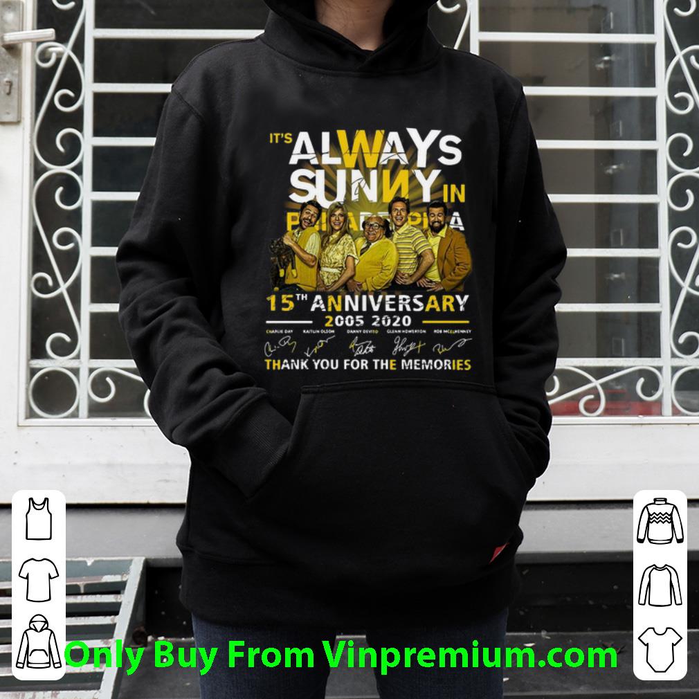 dafd2559 original it s always sunny in philadelphia 15th anniversary signatures shirt 4 - Original It's Always Sunny In Philadelphia 15th Anniversary Signatures shirt
