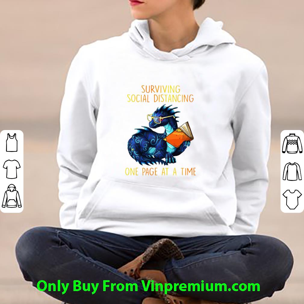 e8da4e46 official dragon surviving social distancing one page at a time covid 19 shirt 4 - Official Dragon Surviving Social Distancing One Page At A Time Covid-19 shirt