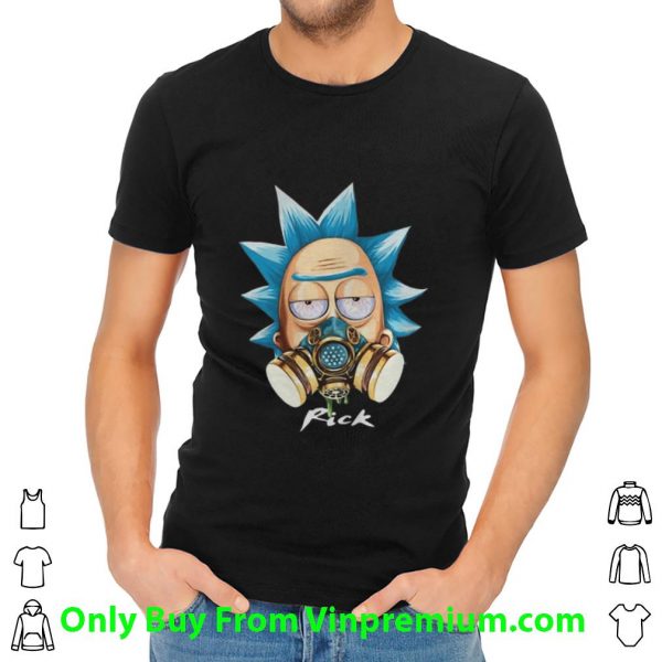 Premium Rick Sanchez Gas Mask Quarantine shirt
