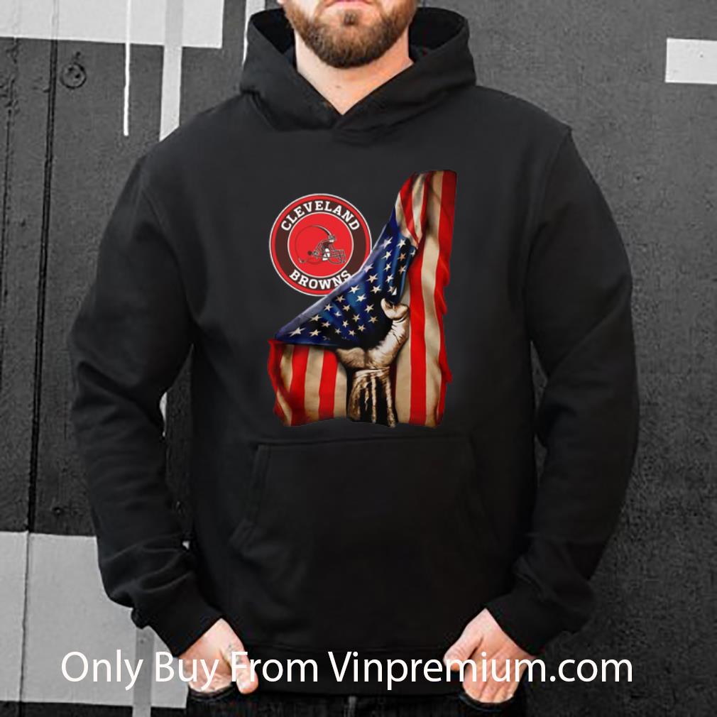 ffff0837 official cleveland browns american flag shirt 4 - Official Cleveland Browns American Flag shirt