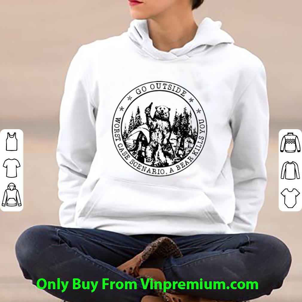 2c78e617 awesome bear camping go outside worst case scenario a bear kills you shirt 4 - Awesome Bear Camping Go Outside Worst Case Scenario A Bear Kills You shirt