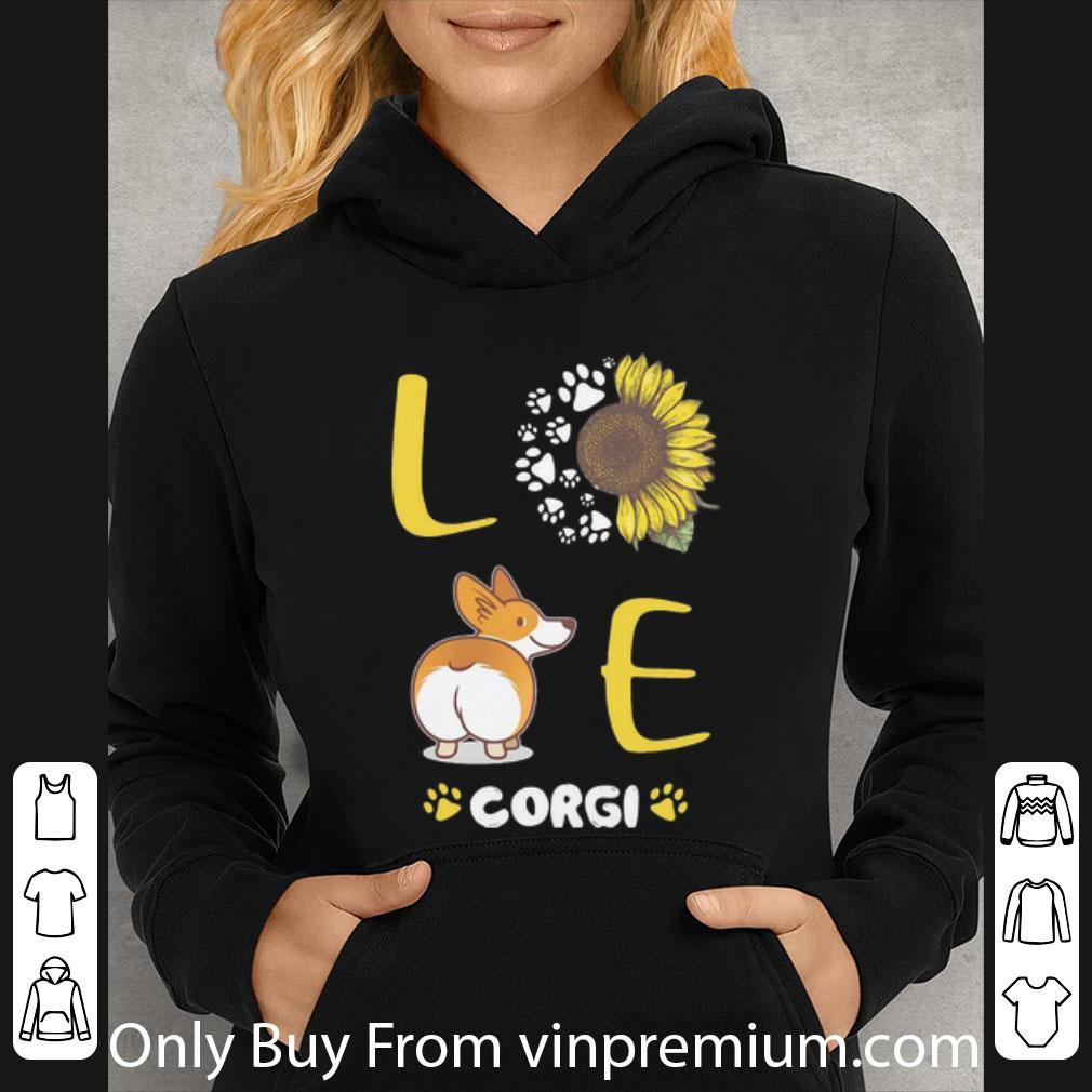 3d2f23d7 official love corgi sunflower dog lovers shirt 4 - Official Love Corgi Sunflower Dog Lovers shirt