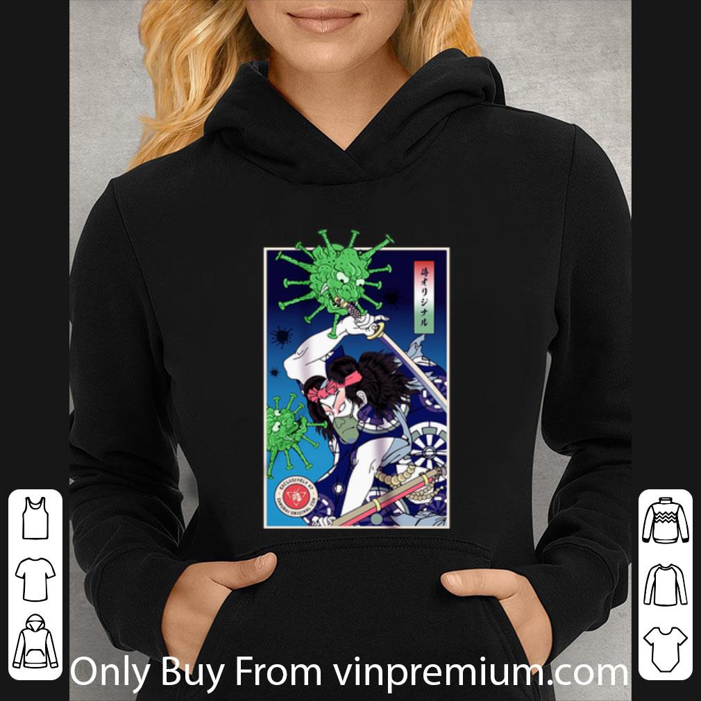 65874b39 nice samurai fight with coronavirus shirt 4 - Nice Samurai Fight With Coronavirus shirt