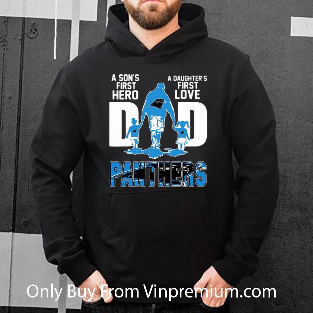 71fd9e3b premium dad a son s first hero a daughter s first love carolina panther shirt 4 - Premium Dad A Son's First Hero A Daughter's First Love Carolina Panther shirt