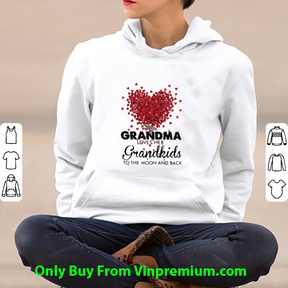 895bdd1f awesome hearts this grandma loves her grandkids the moon and back shirt 4 - Awesome Hearts This Grandma Loves Her Grandkids The Moon And Back shirt