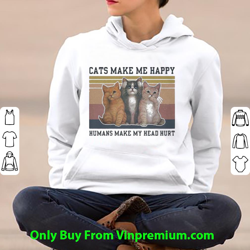 8a6fc070 top vintage cats make me happy humans make my head hurt shirt 4 - Top Vintage Cats Make Me Happy Humans Make My Head Hurt shirt