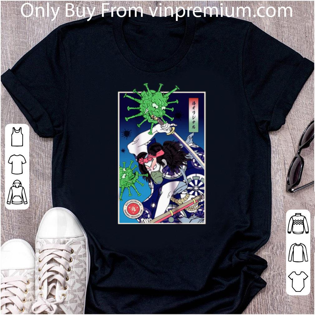 Nice Samurai Fight With Coronavirus shirt