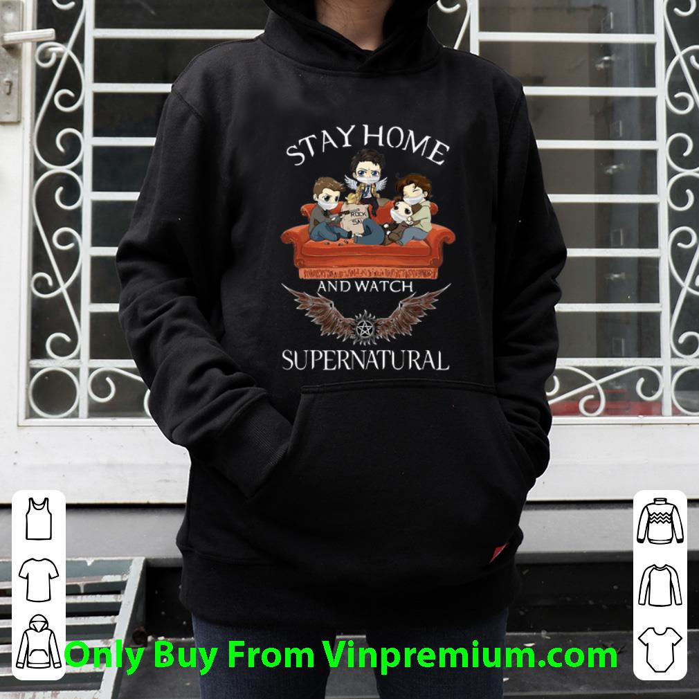 bc3eaf1e great stay home and watch supernatural mask shirt 4 - Great Stay Home And Watch Supernatural Mask shirt