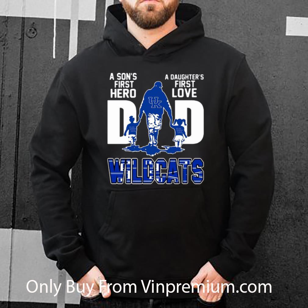 bf877db9 pretty dad a son s first hero a daughter s first love kentucky wildcats shirt 4 - Pretty Dad A Son's First Hero A Daughter's First Love Kentucky Wildcats shirt