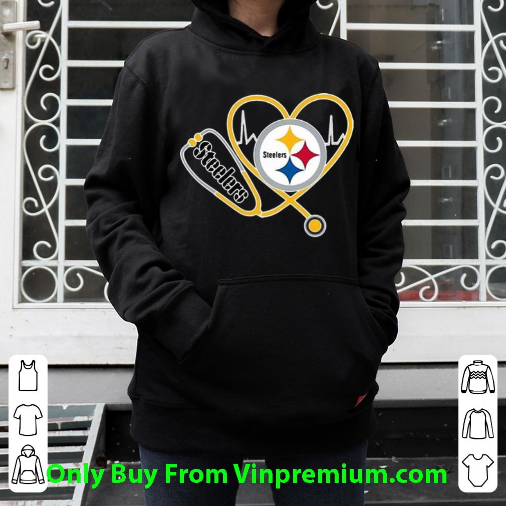 e1fdef1c original pittsburgh steelers heartbeat nurse stethoscope shirt 4 - Original Pittsburgh Steelers Heartbeat Nurse Stethoscope shirt