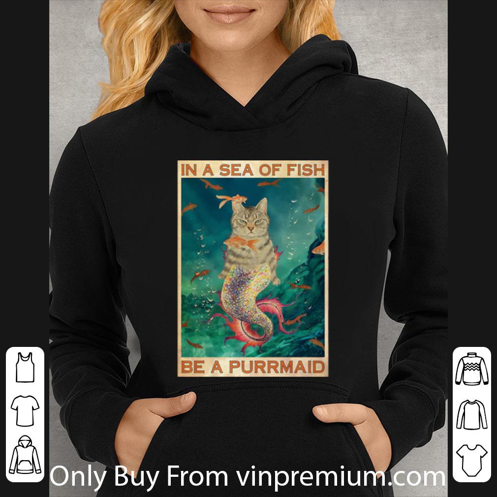 0a397b5e hot cat in a sea of fish be a purrmaid cat lovers shirt 4 - Hot Cat In A Sea Of Fish Be A Purrmaid Cat Lovers shirt