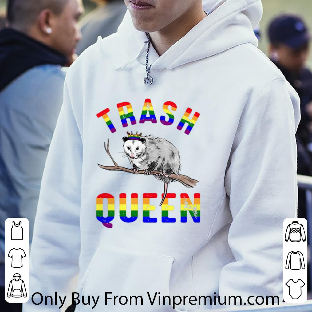 43bb89ce premium opossum trash queen lgbt shirt 4 - Premium Opossum Trash Queen LGBT shirt