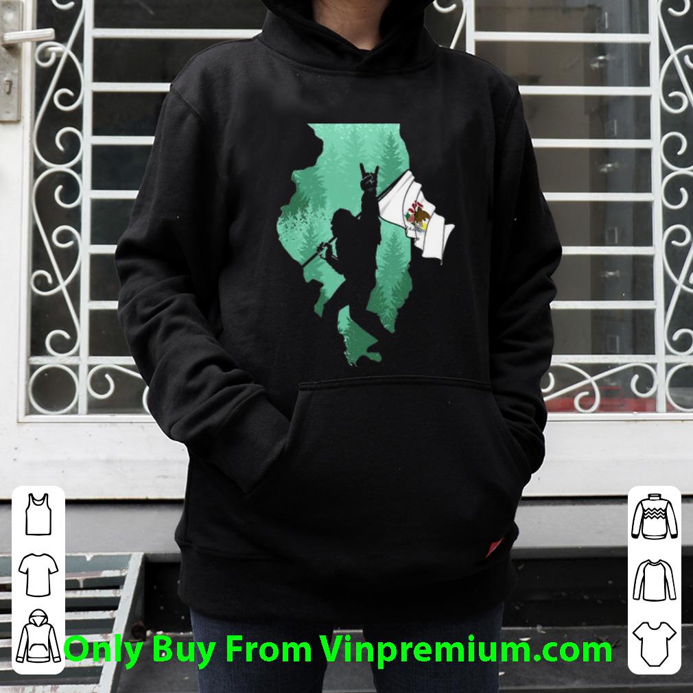 4a82cc29 top bigfoot forrest illinois map flag shirt 4 - Top Bigfoot Forrest Illinois Map Flag shirt