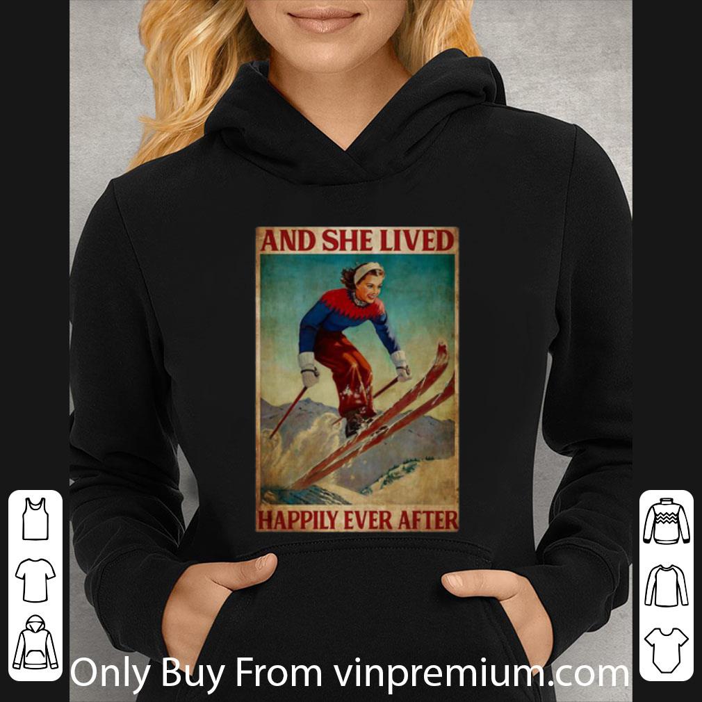 79575bb9 awesome skiing and she lived happily ever after shirt 4 - Awesome Skiing And She Lived Happily Ever After shirt