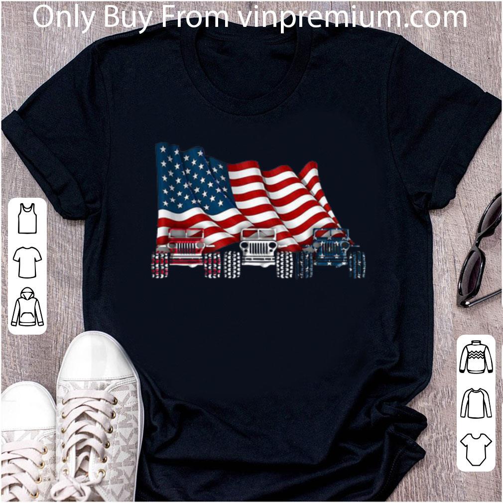 Great Jeeps American Flag 4th Of July Independence Day shirt