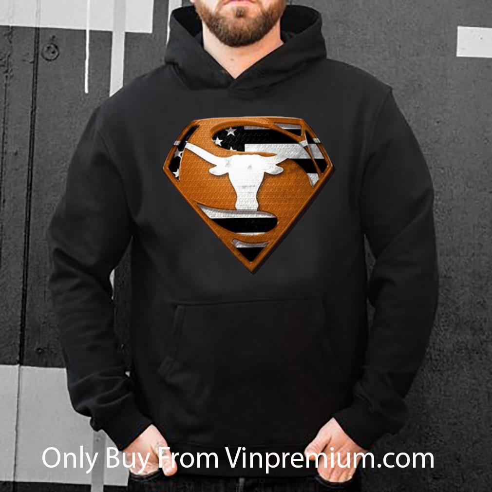 a375096b pretty superman texas longhorns american flag shirt 4 - Pretty Superman Texas Longhorns American Flag shirt