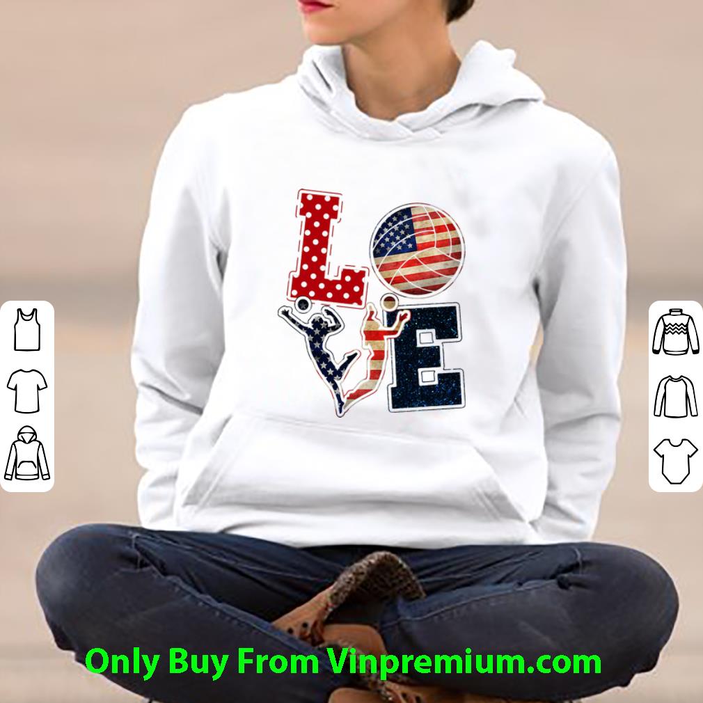 b8a9e6e5 nice love american flag volleyball shirt 4 - Nice Love American Flag Volleyball shirt