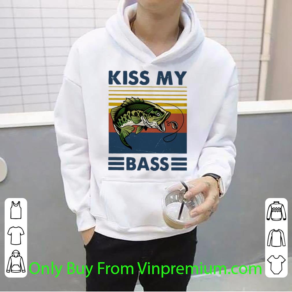 bf5b3bb5 top vintage fishing kiss my bass shirt 4 - Top Vintage Fishing Kiss My Bass shirt