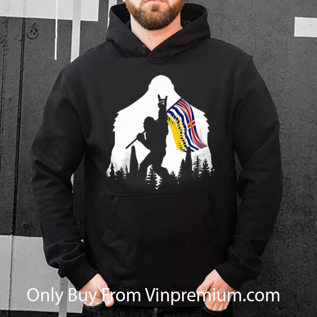 fd9dac68 top bigfoot in the forest british columbia flag shirt 4 - Top Bigfoot In The Forest British Columbia Flag shirt