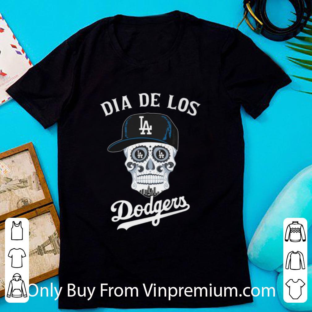 Awesome Skull Dia De Los Angeles Dodgers shirt