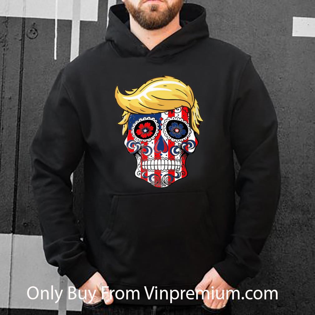 1225d675 premium donald trump president sugar skull shirt 4 - Premium Donald Trump President Sugar Skull shirt