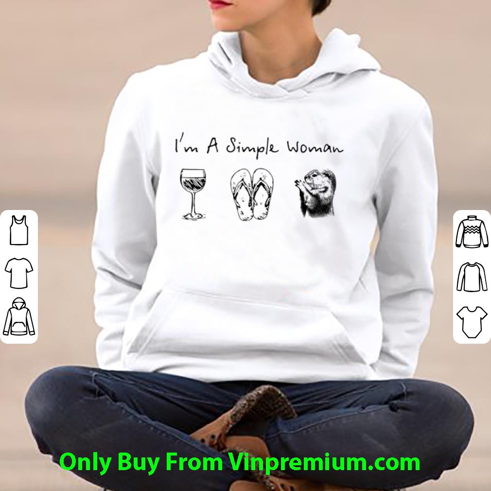 369745fc top i m a simple woman wine flip and beaver shirt 4 - Top I’m A Simple Woman Wine Flip And Beaver shirt