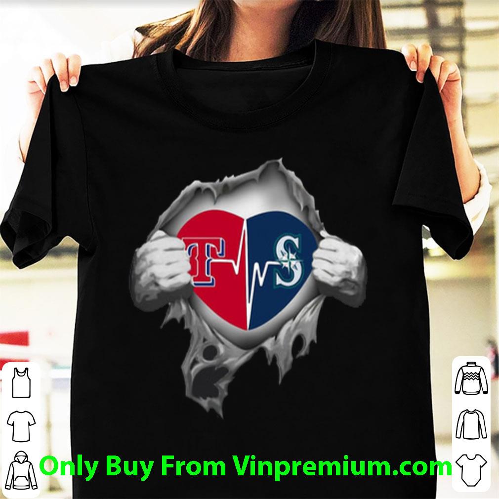 Hot Texas Rangers Blood Inside Me Seattle Mariners shirt
