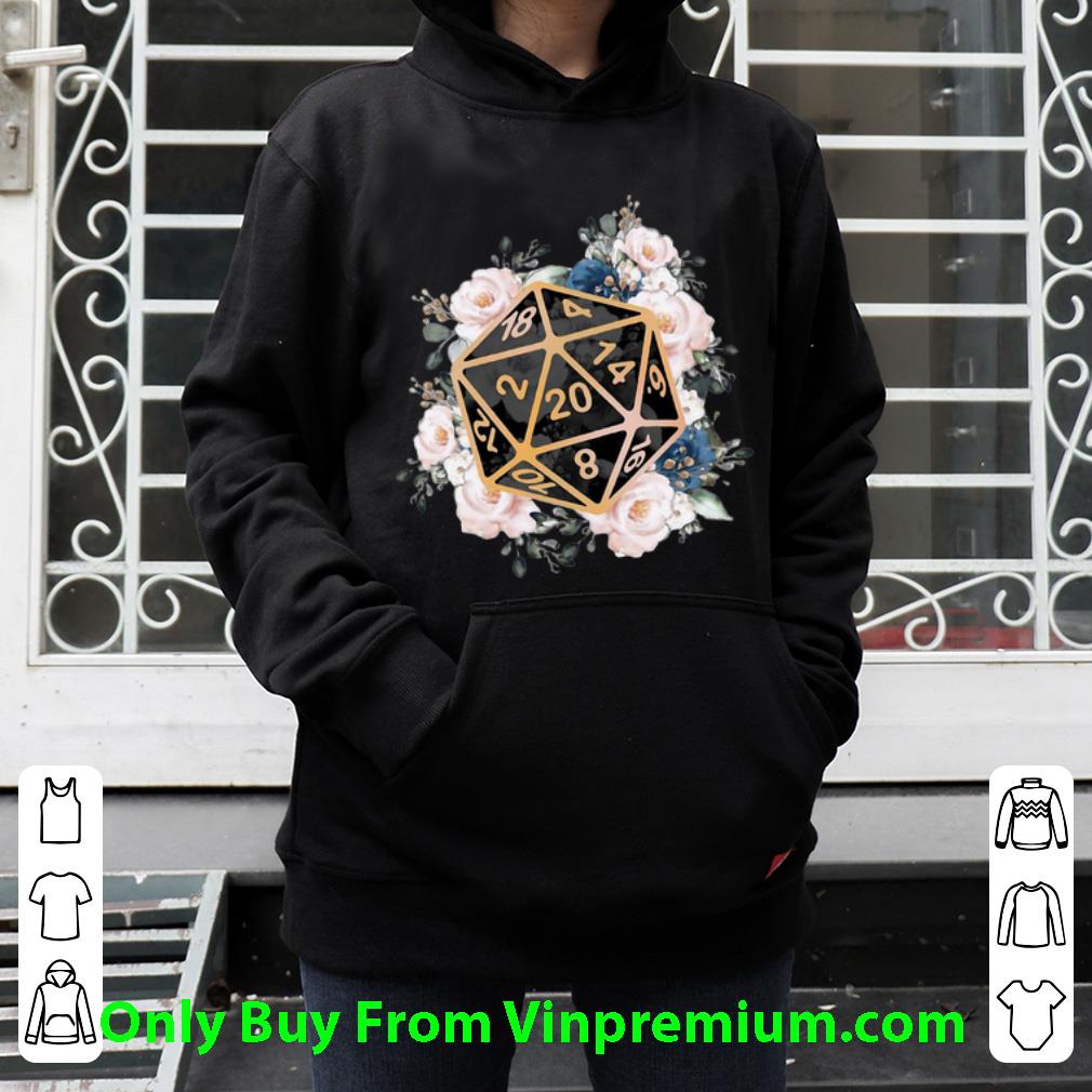 81b888fe top dungeons and dragons dice d20 floral shirt 4 - Top Dungeons And Dragons Dice D20 Floral shirt