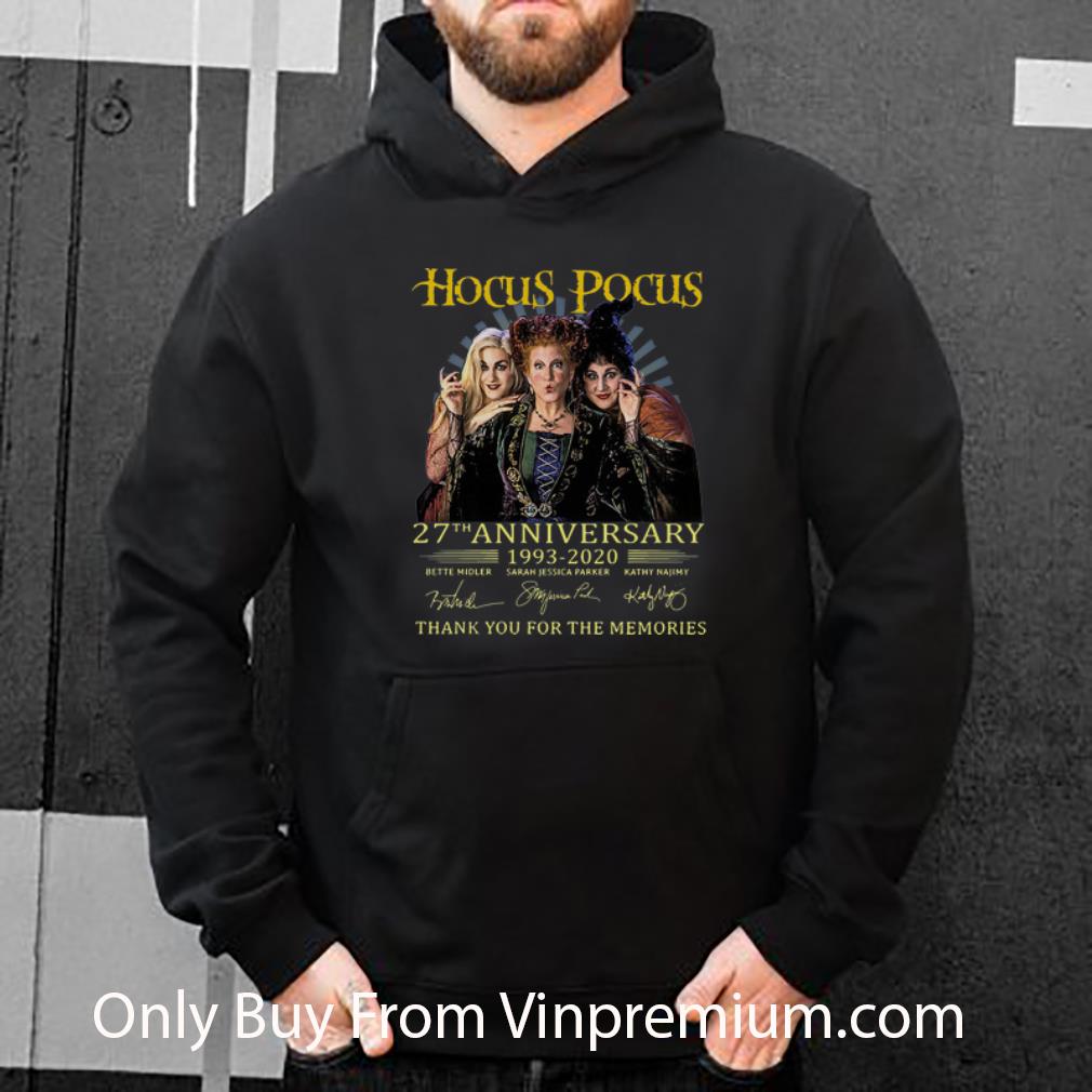 86602bd9 great hocus pocus 27th anniversary thank you for the memories signatures shirt 4 - Great Hocus Pocus 27th Anniversary Thank You For The Memories Signatures shirt
