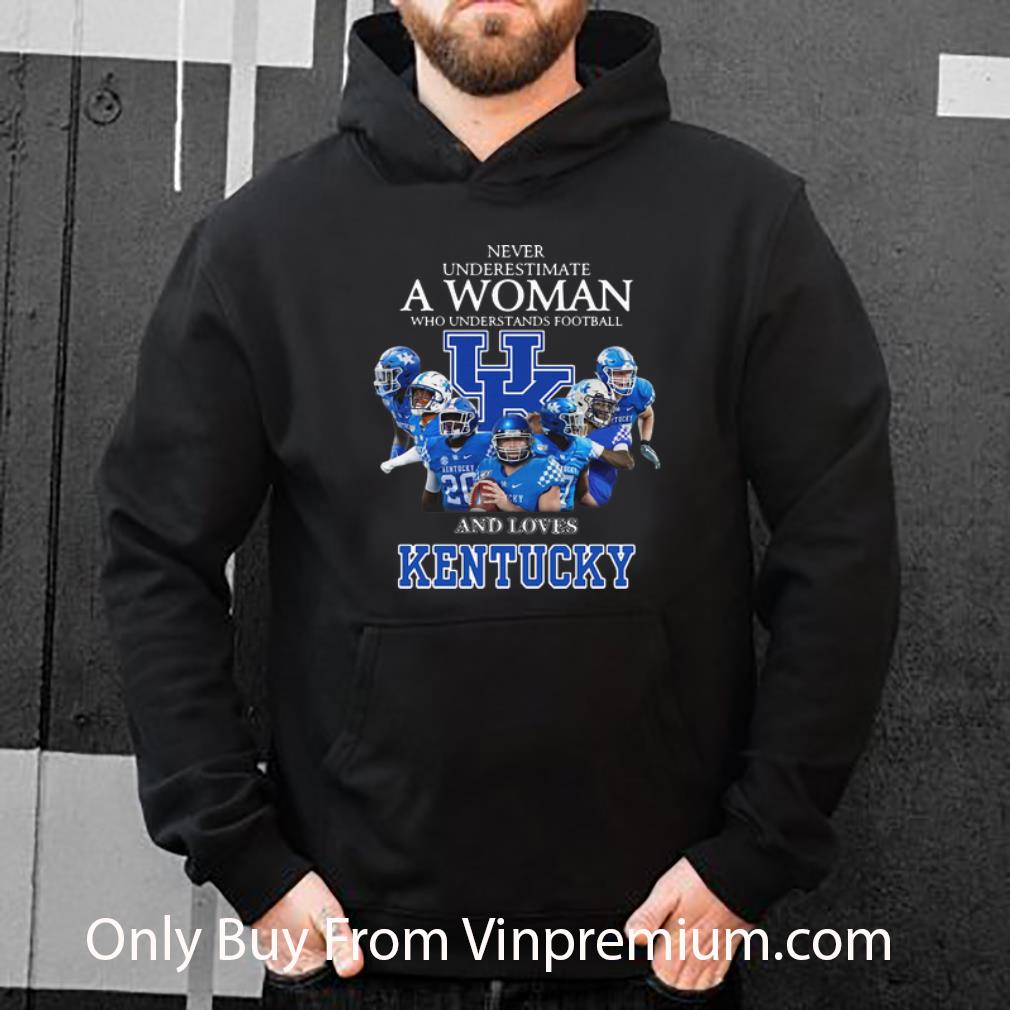 bc92cdda premium never underestimate a woman who understands football and loves kentucky shirt 4 - Premium Never Underestimate A Woman Who Understands Football And Loves Kentucky shirt