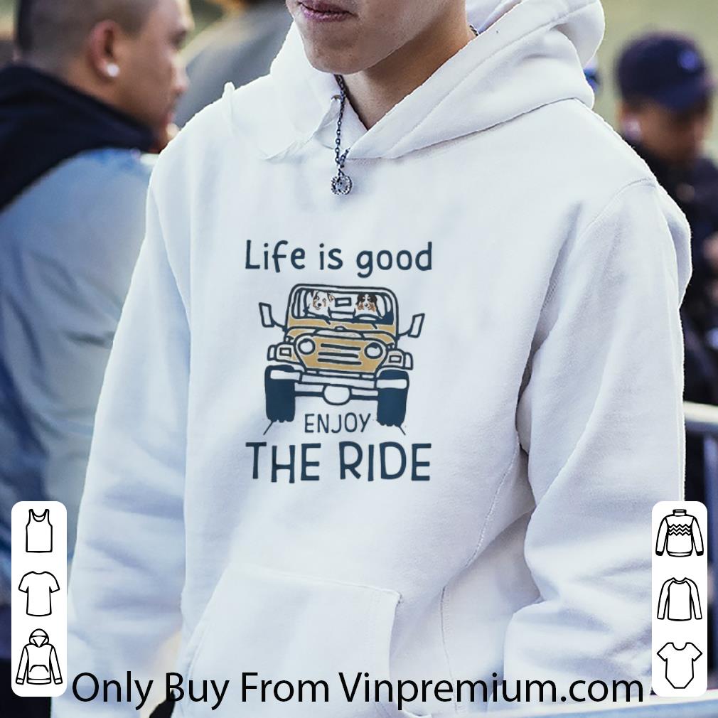 003b9b6d top australian shepherd life is good enjoy the ride yellow car shirt 4 - Top Australian Shepherd Life Is Good Enjoy The Ride Yellow Car shirt