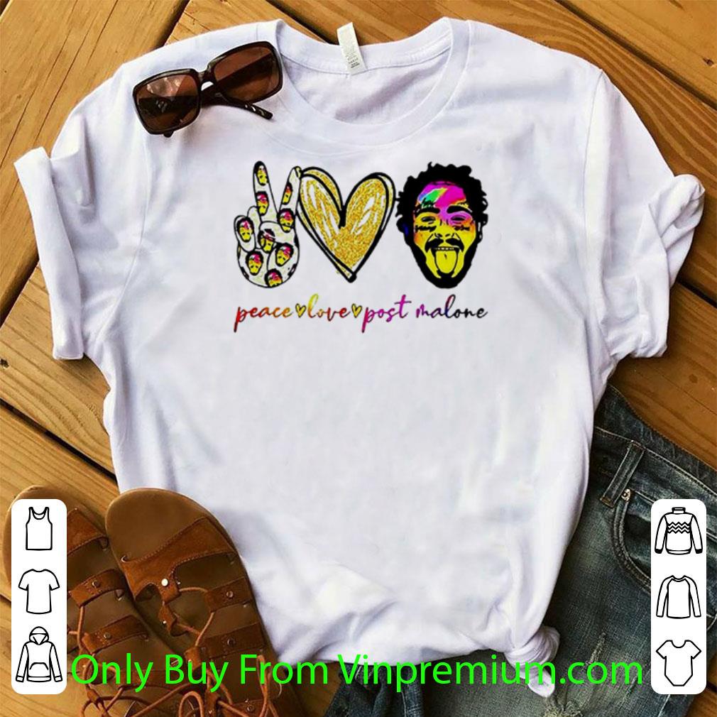 Awesome Peace Love Post Malone Art shirt