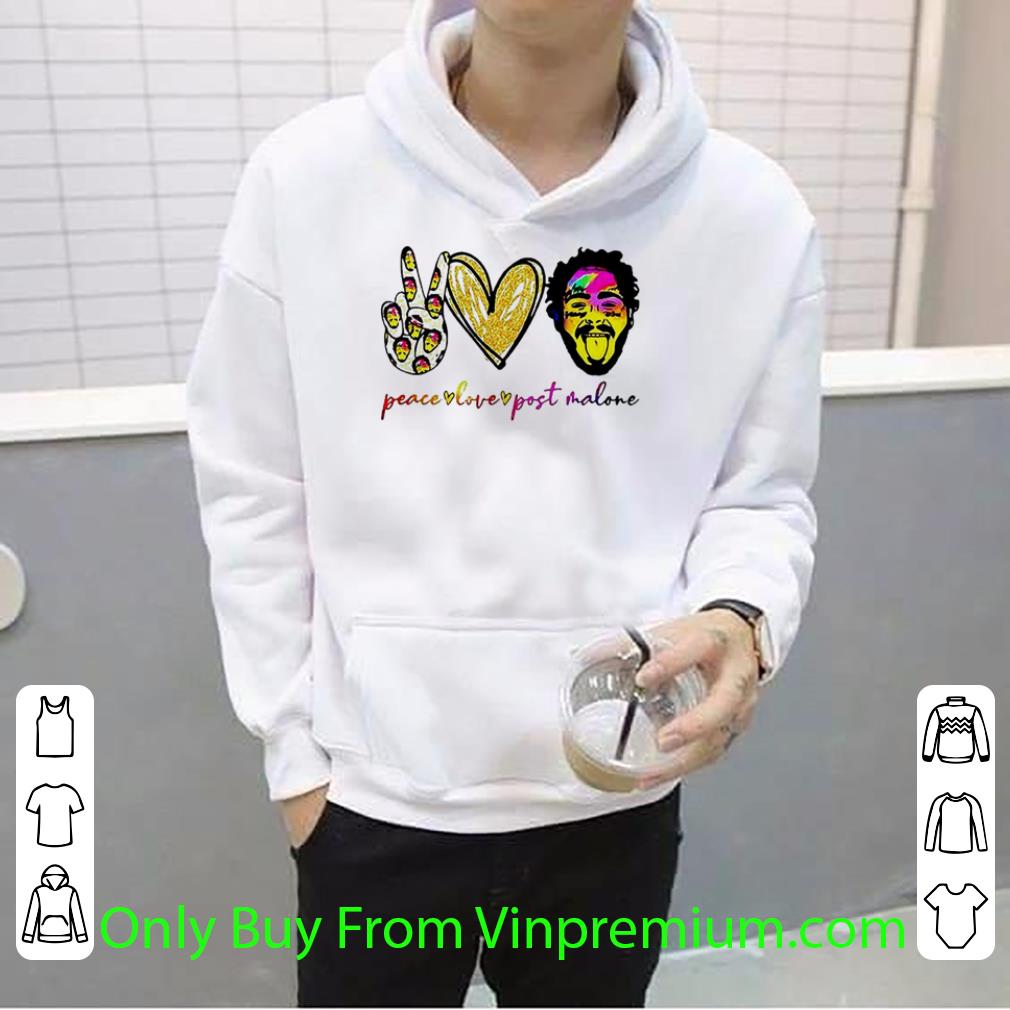 150c1b17 awesome peace love post malone art shirt 4 - Awesome Peace Love Post Malone Art shirt
