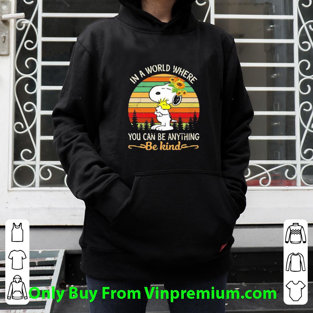 181bb30c original snoopy in a world where you can be anything be kind vintage sunflower shirt 4 - Original Snoopy In A World Where You Can Be Anything Be Kind Vintage Sunflower shirt