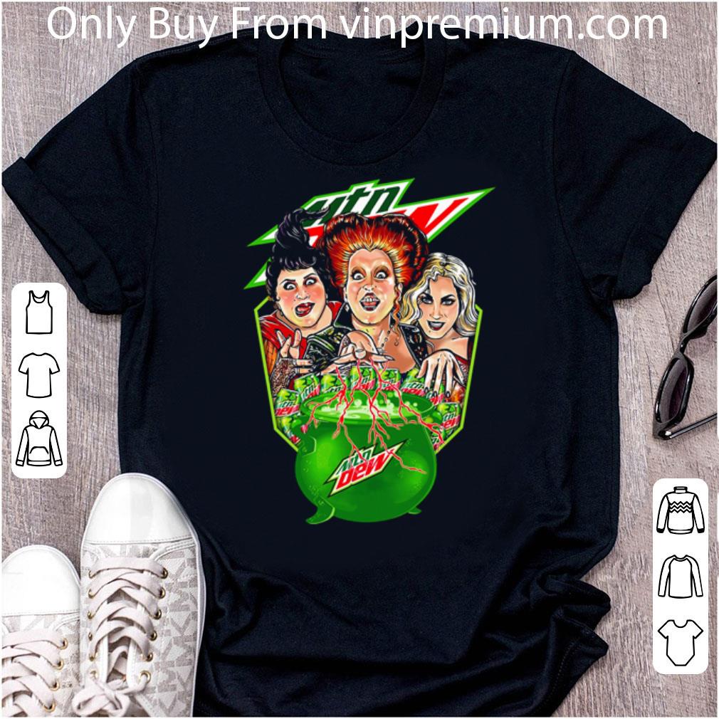 Awesome Halloween Hocus Pocus Sister Sandersons Mountain Dew shirt