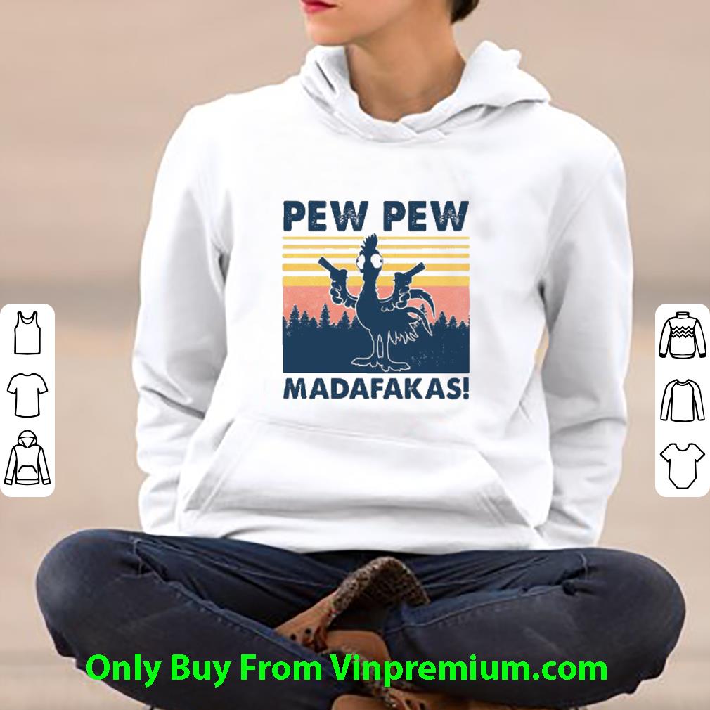 6ec4b6ed premium vintage chicken pew pew madafakas shirt 4 - Premium Vintage Chicken Pew Pew Madafakas shirt