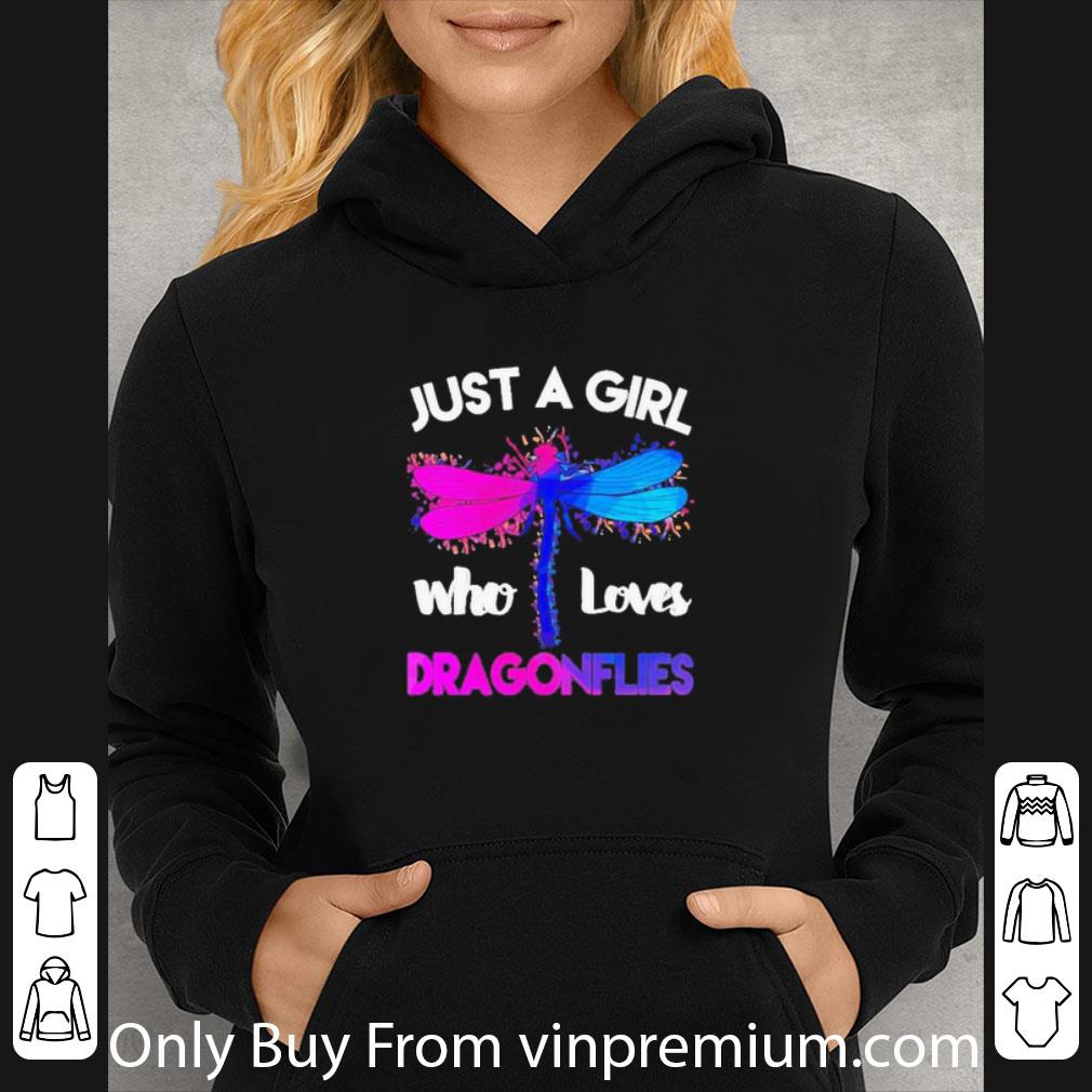 0dc8360c premium just a girl who loves dragonflies shirt 4 - Premium Just A Girl Who Loves Dragonflies shirt