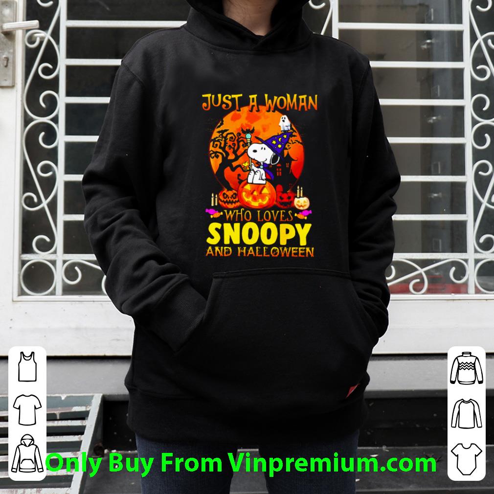 Hot Just A Woman Who Loves Snoopy And Halloween shirt 4dfca583 hot just a woman who loves snoopy and halloween shirt 4 - Hot Just A Woman Who Loves Snoopy And Halloween shirt