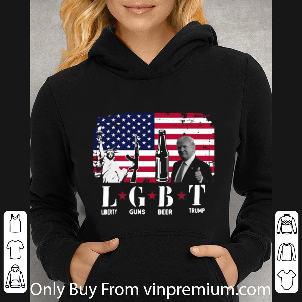 b36cc85a official lgbt liberty guns beer trump american flag shirt 4 - Official Lgbt Liberty Guns Beer Trump American Flag shirt