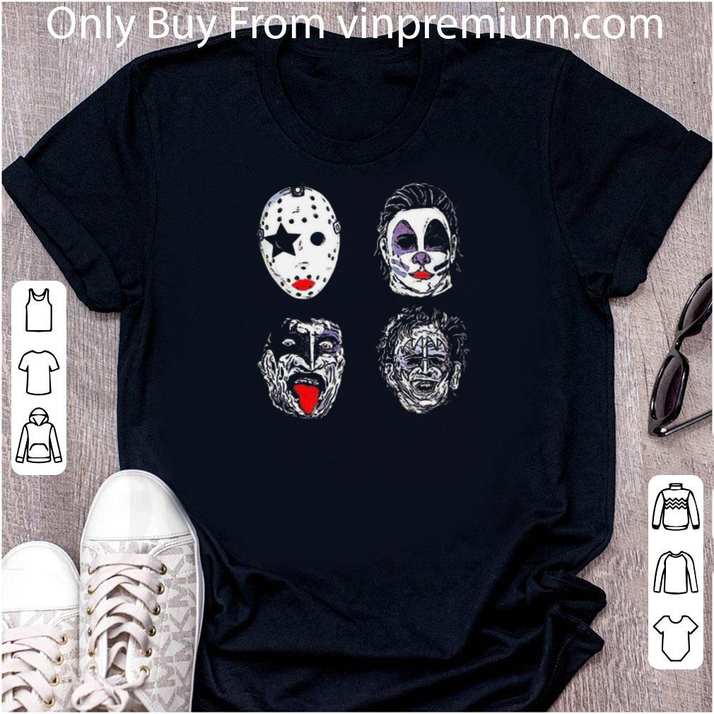 Awesome Horror Movie Character Faces Halloween shirt