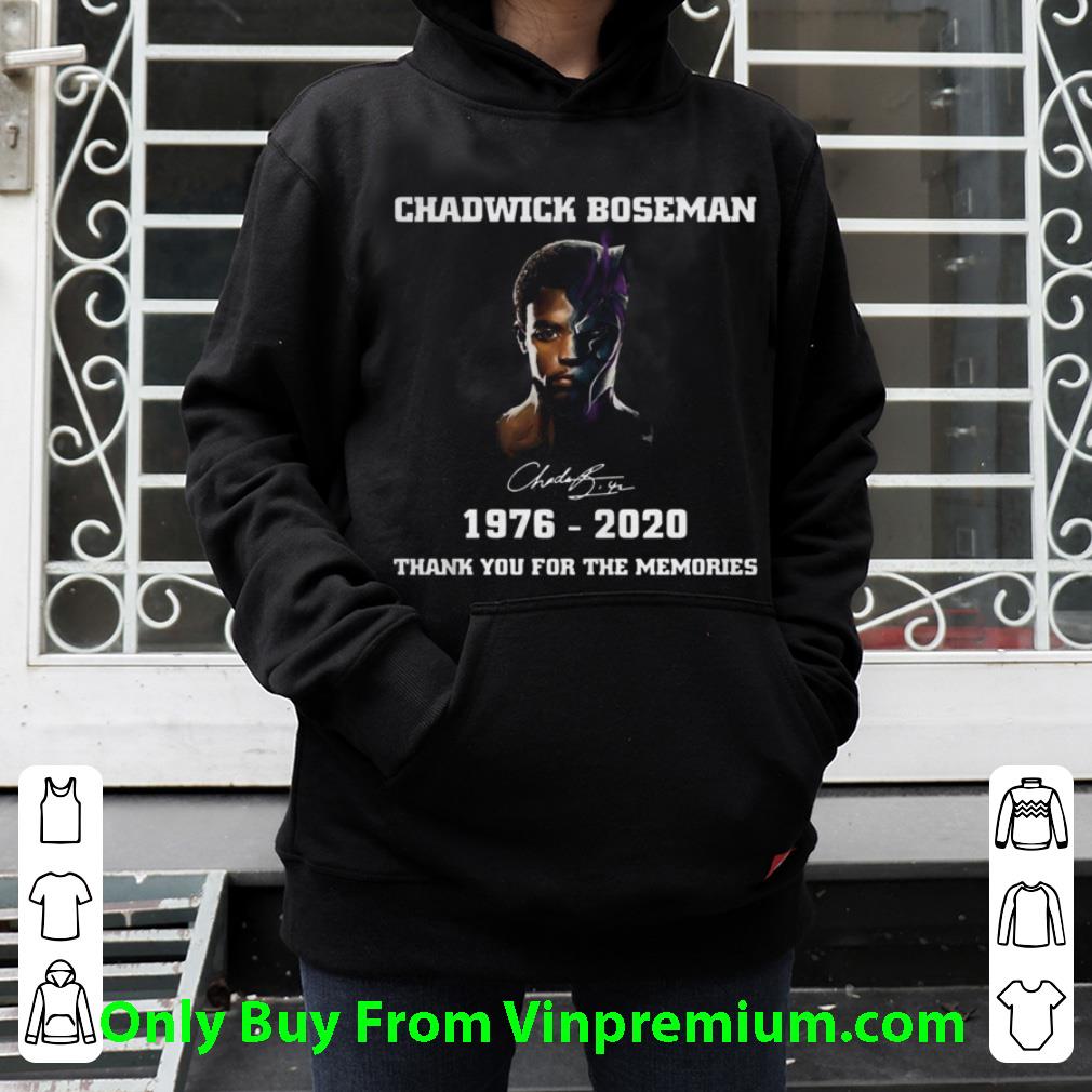 e434f6b4 pretty chadwick boseman signature 1976 2020 thank you for the memories shirt 4 - Pretty Chadwick Boseman Signature 1976 2020 Thank You For The Memories shirt