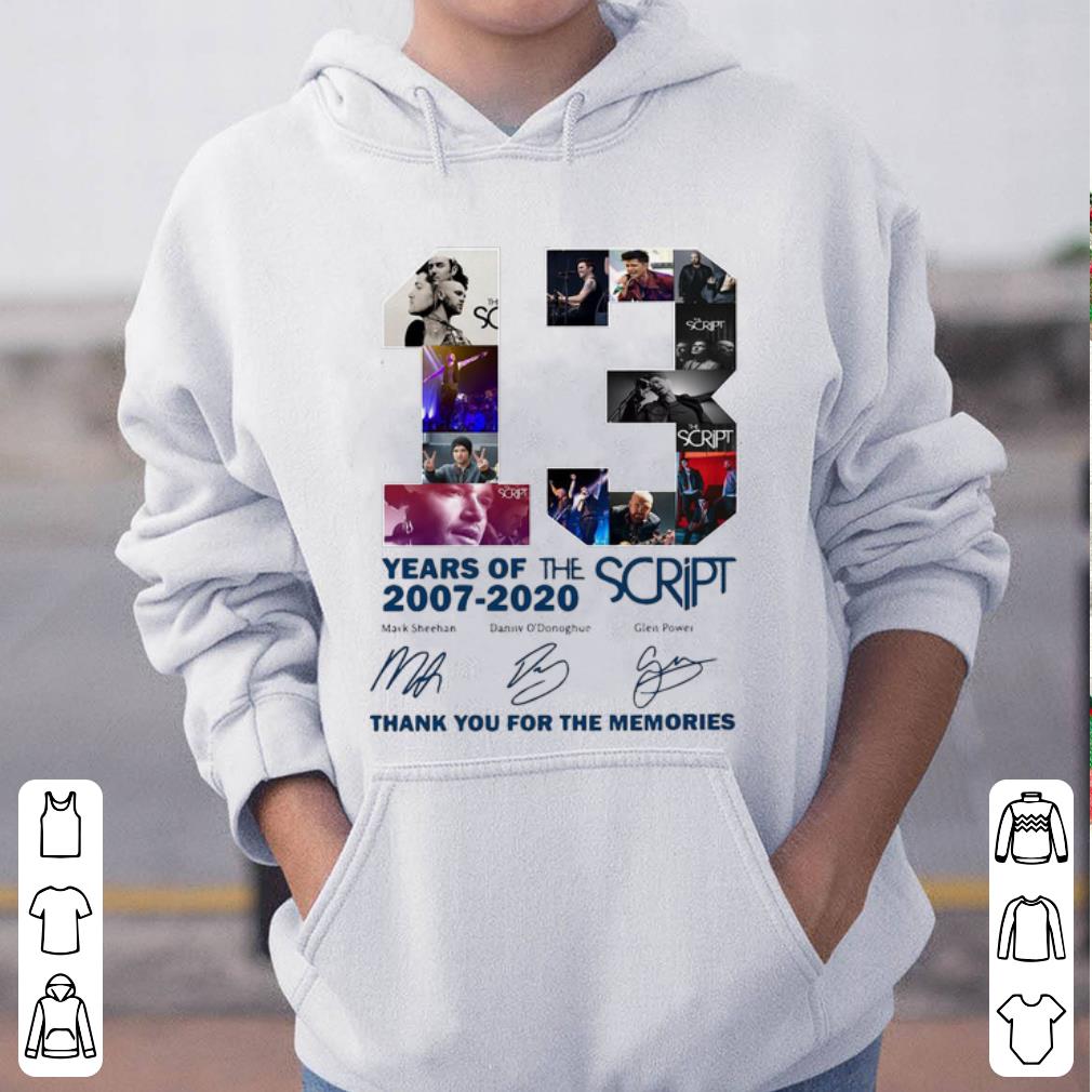 200f3794 hot 13 years of the script thank you for the memories signatures shirt 4 - Hot 13 Years Of The Script Thank You For The Memories Signatures shirt
