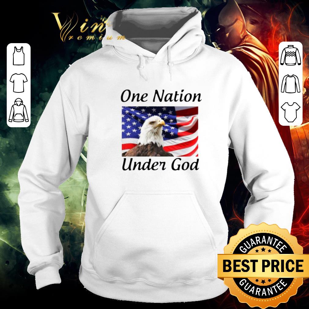 4523850b nice eagle one nation under god american flag shirt 4 - Nice Eagle One Nation Under God American Flag shirt