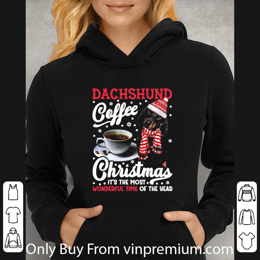Official Dachshund Coffee Christmas Its The Most Wonderful Time Of The Year shirt 81a37131 official dachshund coffee christmas its the most wonderful time of the year shirt 4 - Official Dachshund Coffee Christmas Its The Most Wonderful Time Of The Year shirt